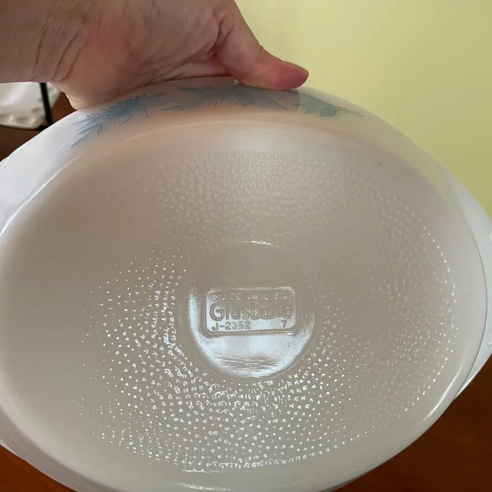 Glasbake vintage white